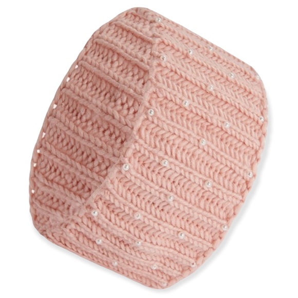 ✨Pink Pearlescent Beaded Head Scarf✨ - Picture 2 of 9